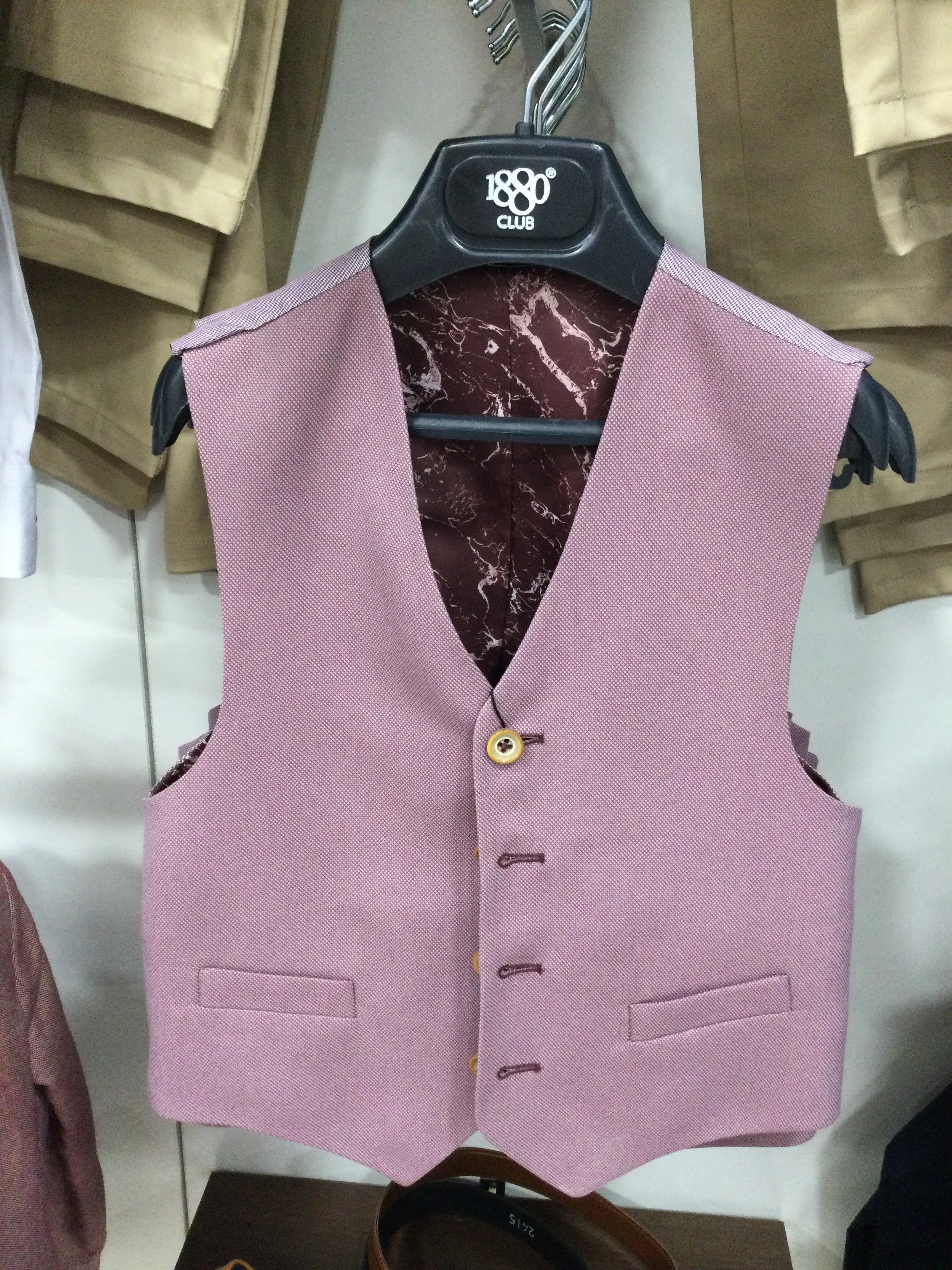 1880 Club Boys Wine Waistcoat