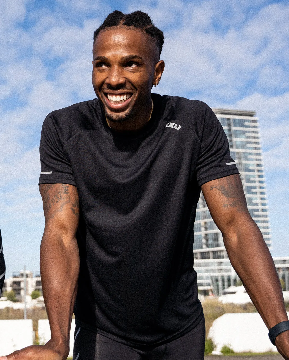 2XU - Aero Tee - Black/Silver Reflective