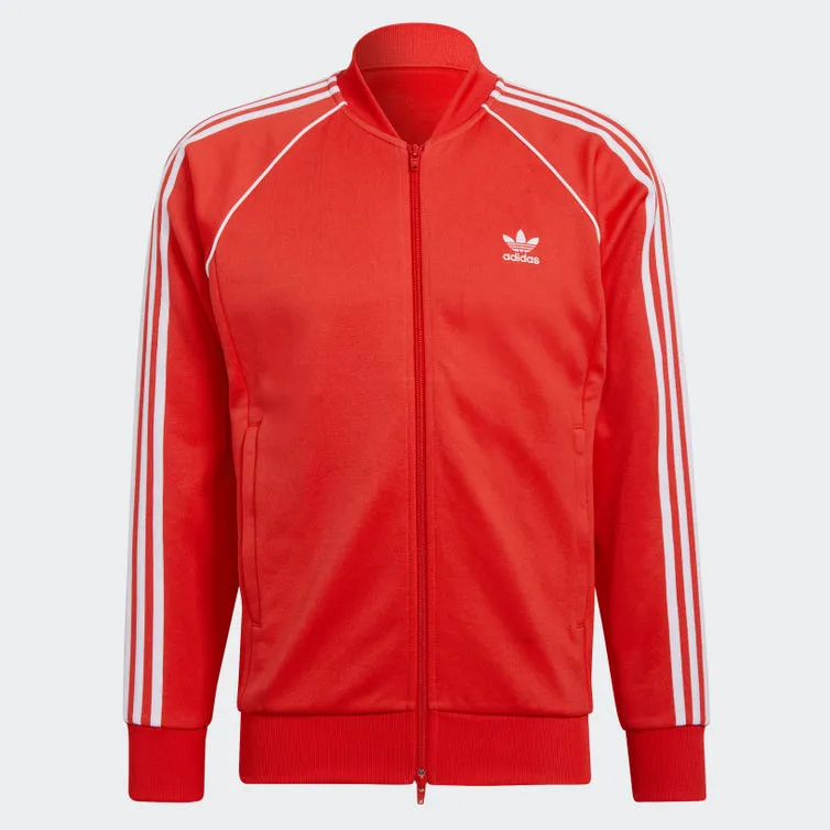 AD - Men 'Vivid Red & White' 3 Stripes Zipper AD35