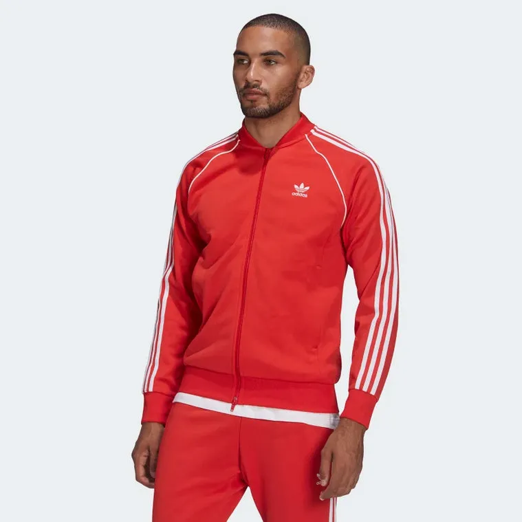 AD - Men 'Vivid Red & White' 3 Stripes Zipper AD35