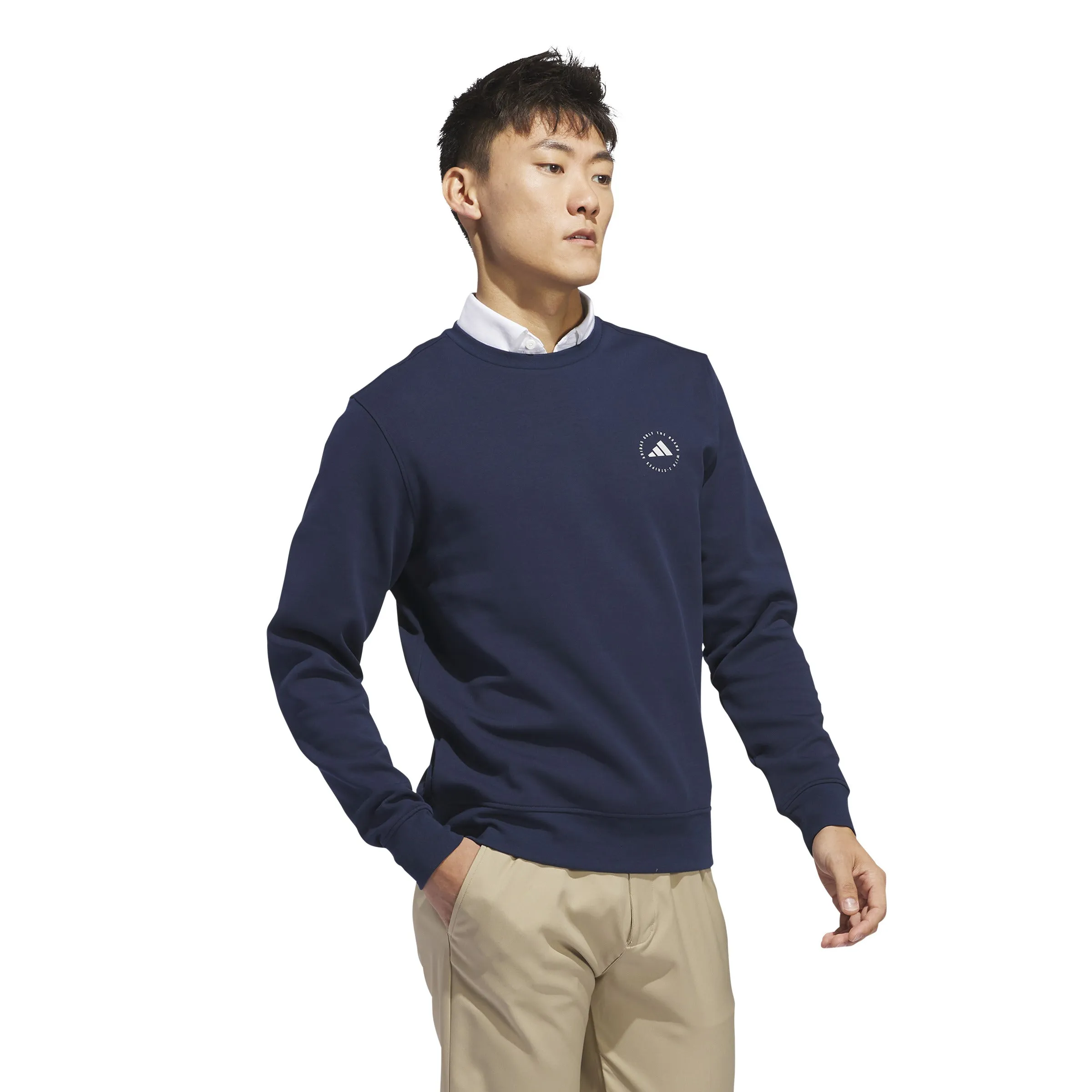 adidas Golf Crewneck Sweatshirt- Collegiate Navy SS24