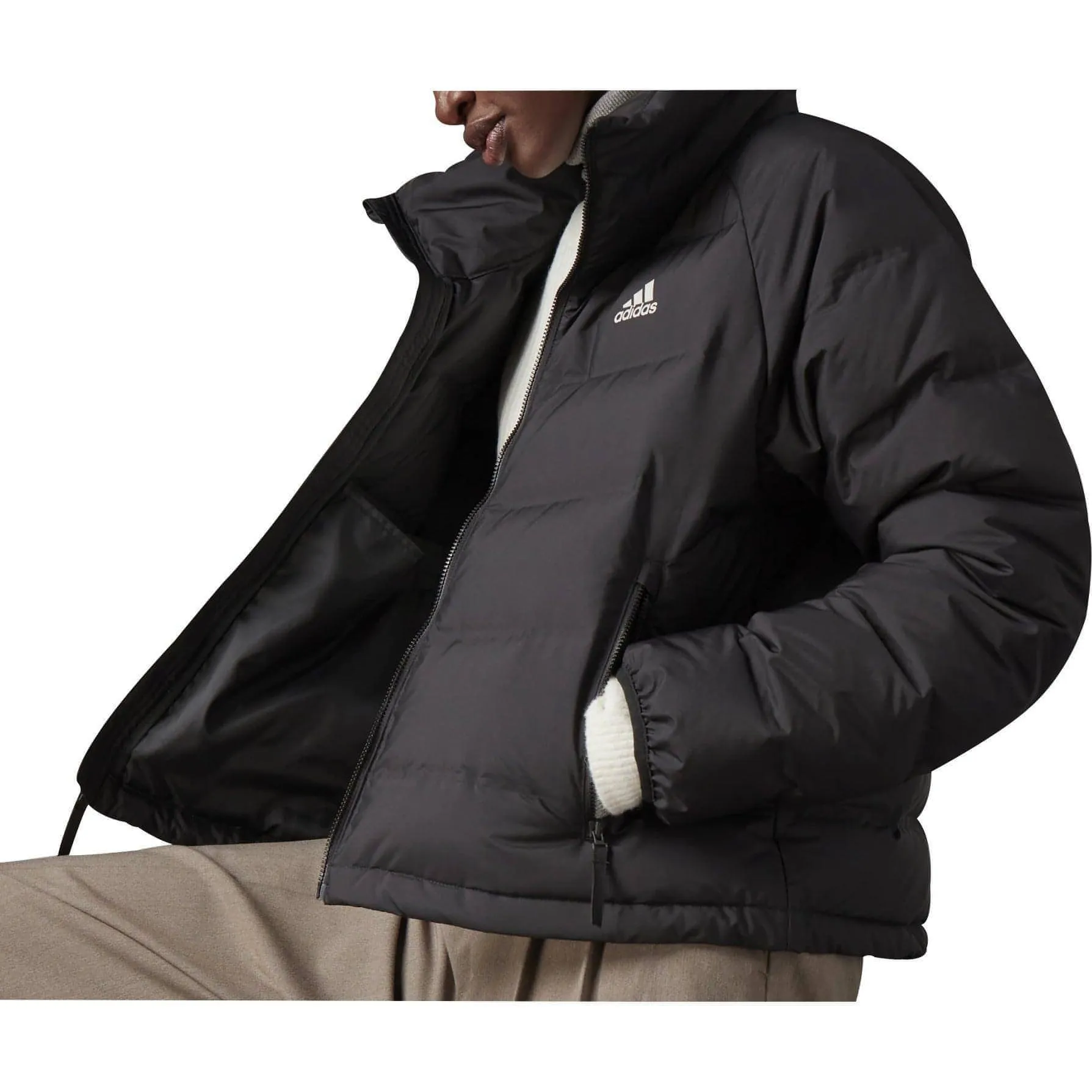 adidas Helionic Relaxed Fit Womens Down Jacket - Black