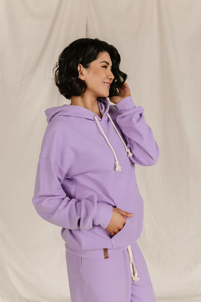 Ampersand Avenue Performance Fleece University Hoodie - Wisteria