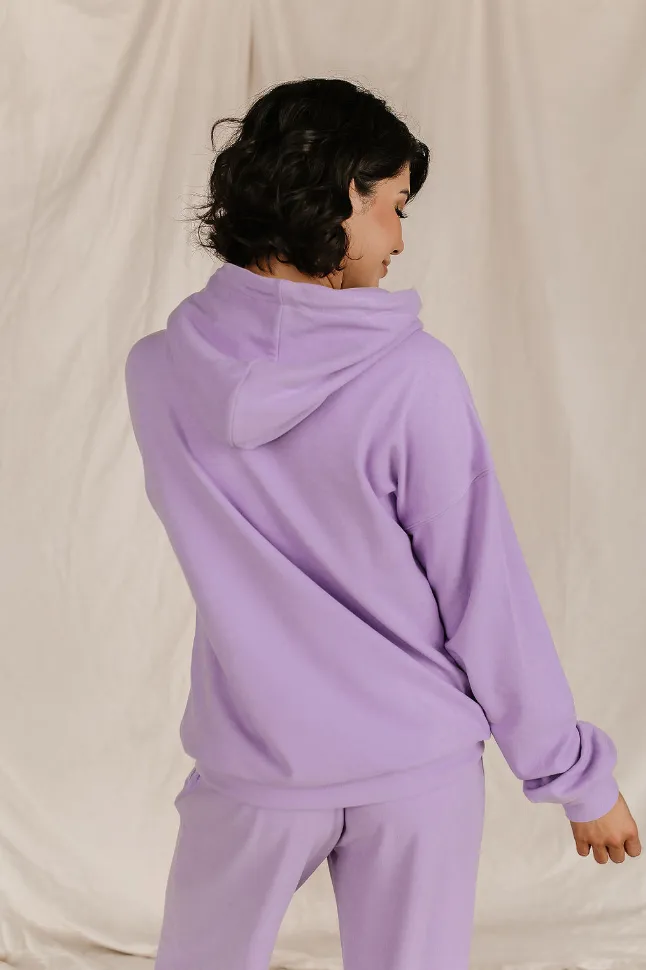 Ampersand Avenue Performance Fleece University Hoodie - Wisteria