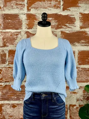 Another Love Eloise Sweater in Dusty Blue