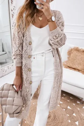 Aria V-Neck Long Sleeve Cardigan, 3 Colors