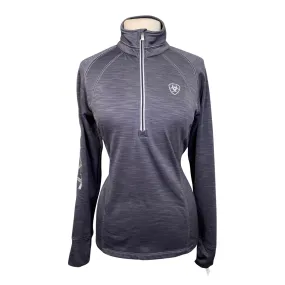 AriatTek 'Team' 1/2 Zip Sweatshirt in Dark Heather Grey - Women's Medium