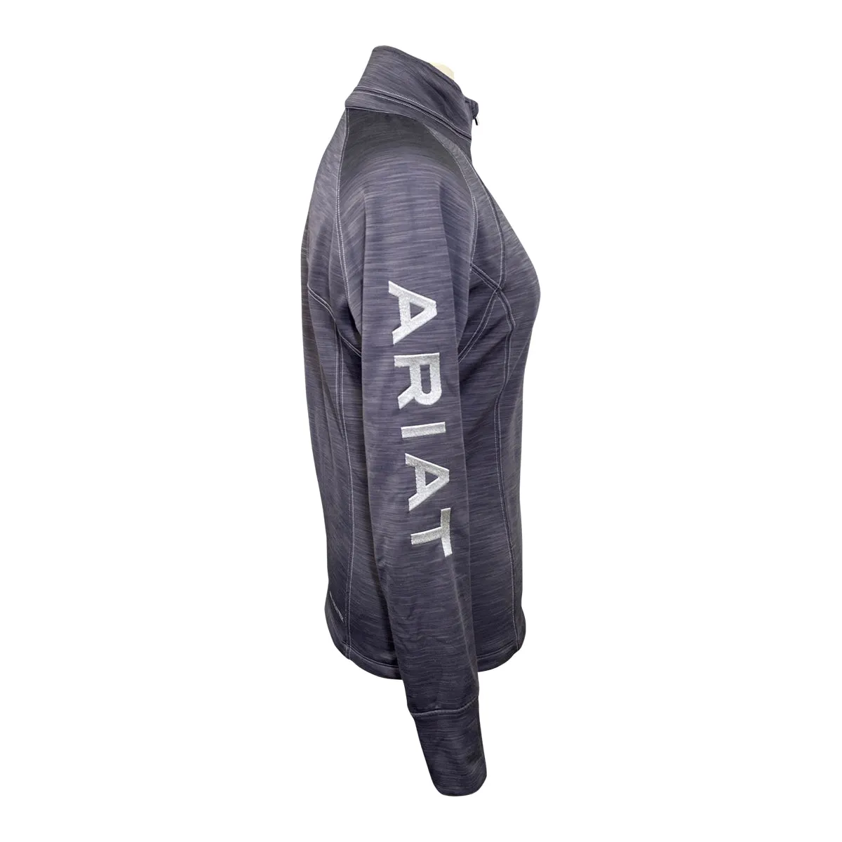 AriatTek 'Team' 1/2 Zip Sweatshirt in Dark Heather Grey - Women's Medium