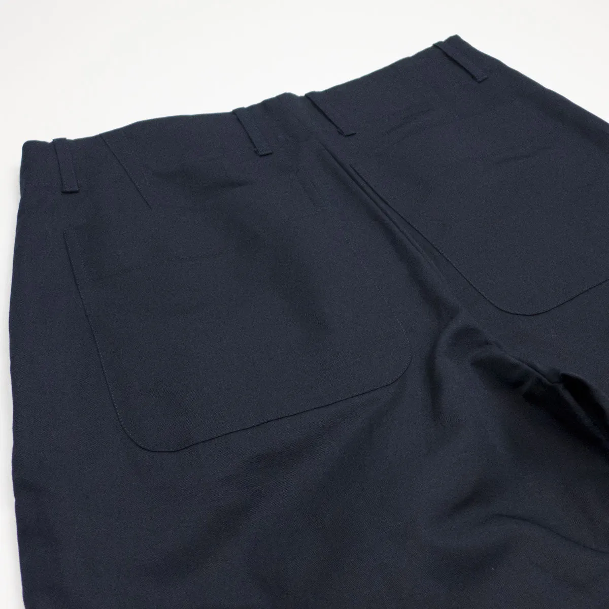 Arpenteur - Fox Cotton / Linen Gabardine Trousers - Midnight