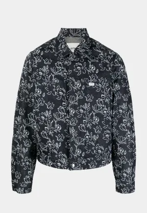 ARTE Jones Flowers Denim Jacket - Navy