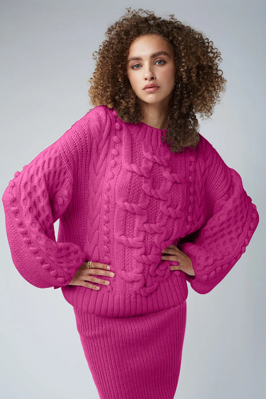 AURORA SWEATER | FUCHSIA