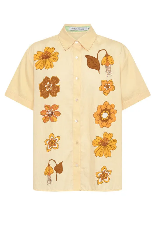 Bohemian Traders | Tea Floral Short Sleeve Shirt