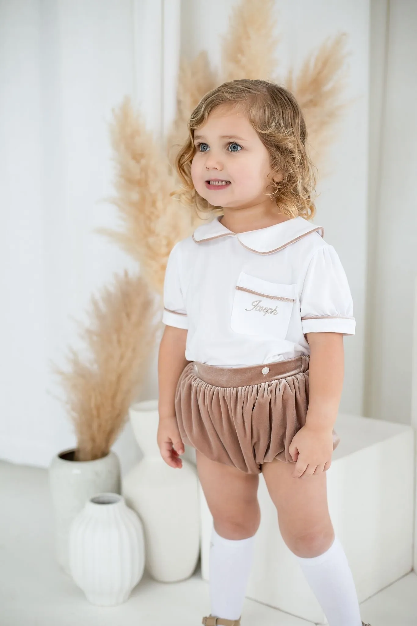 Boys Champagne Luxe Jam Pant Set