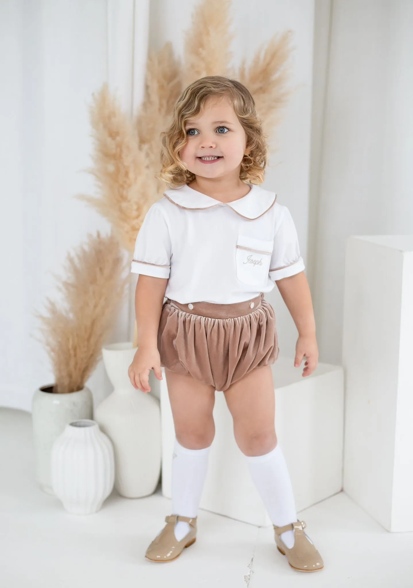 Boys Champagne Luxe Jam Pant Set