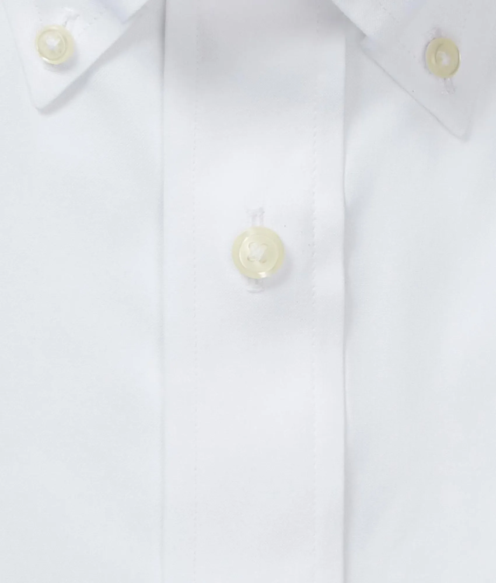 Brooks Brothers  X MagnaReady Stretch Long Sleeve White  Polo Button-Down Collar with Magnetic Closures