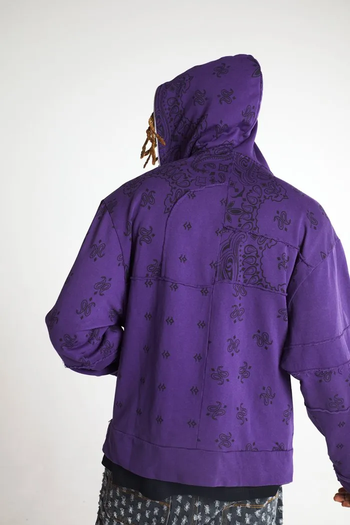 Californian Purple Bandana Hoodie