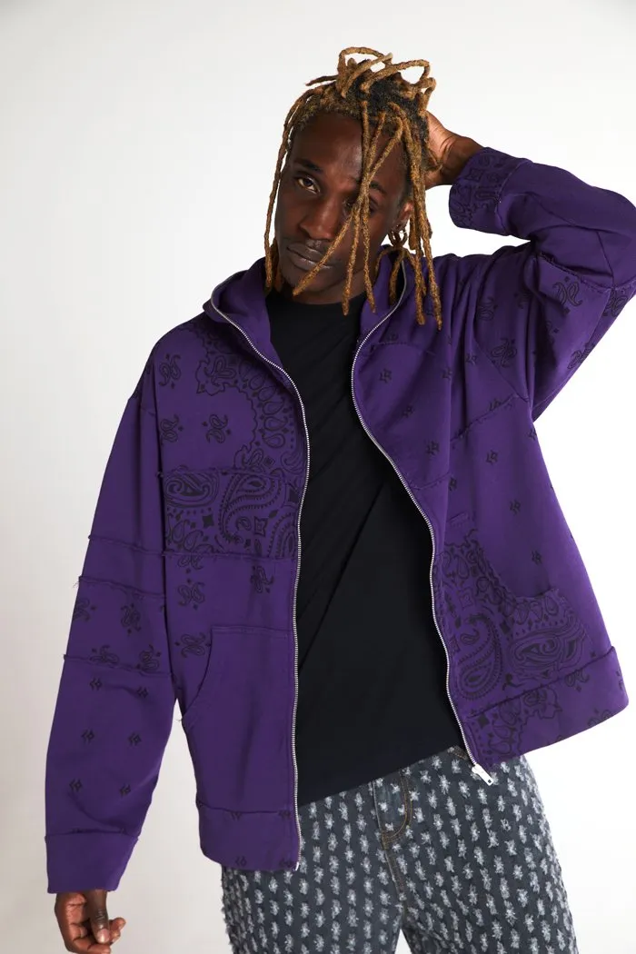 Californian Purple Bandana Hoodie