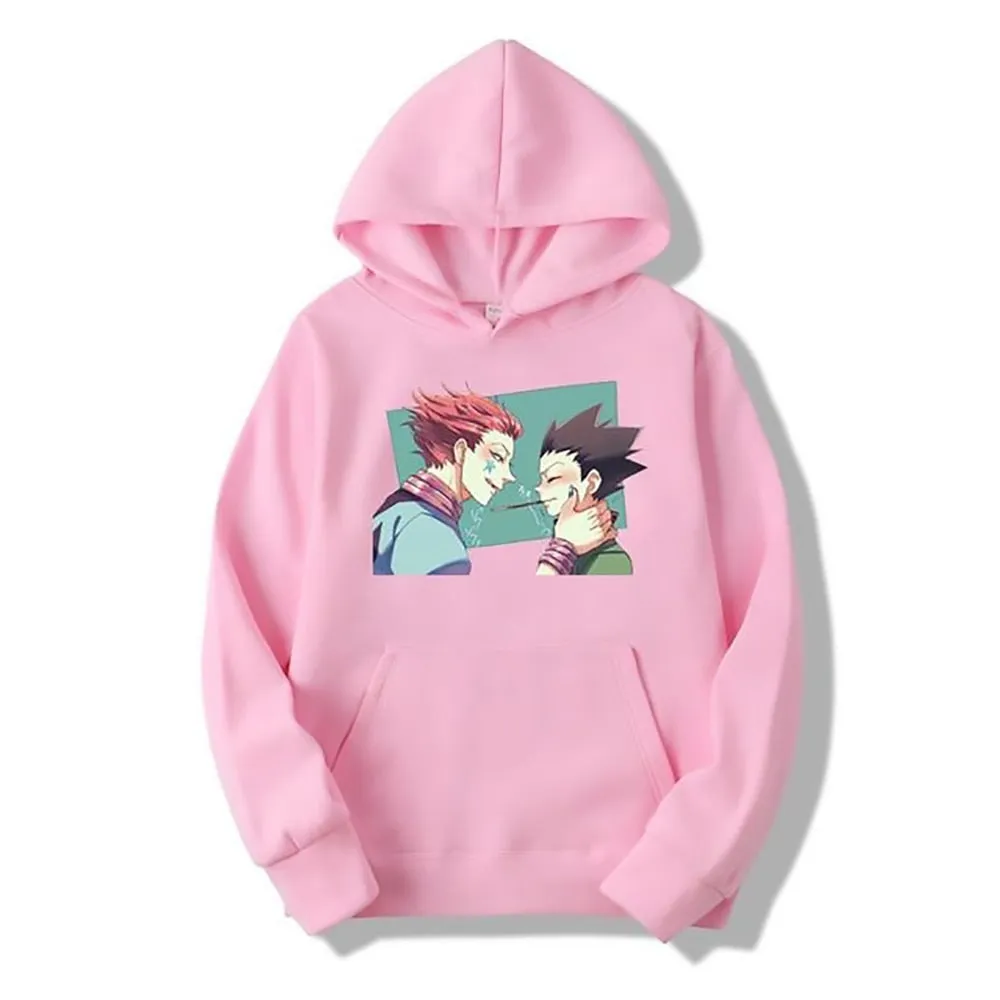 Casual Hunter X Hunter Hoodie Hisoka Gon Hoodies Streetwear Thick Crewneck Clothes