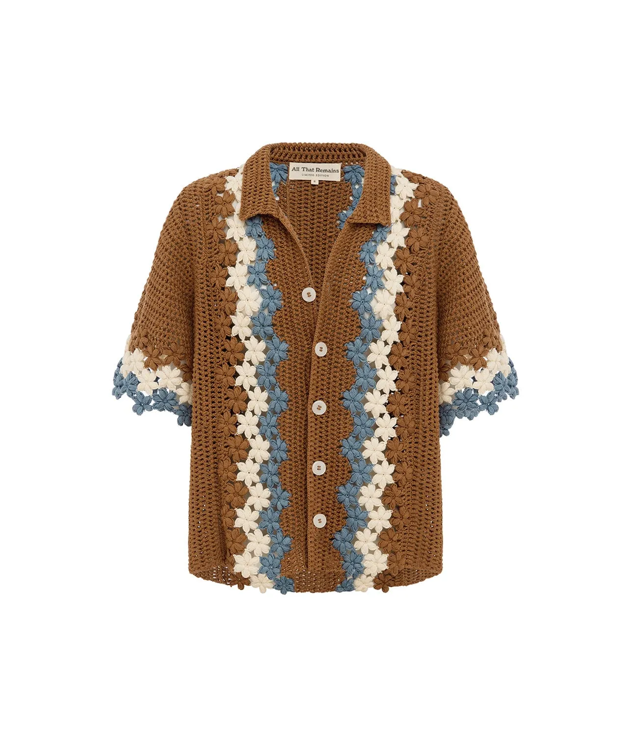 DAISY CROCHET SHIRT- MULTI