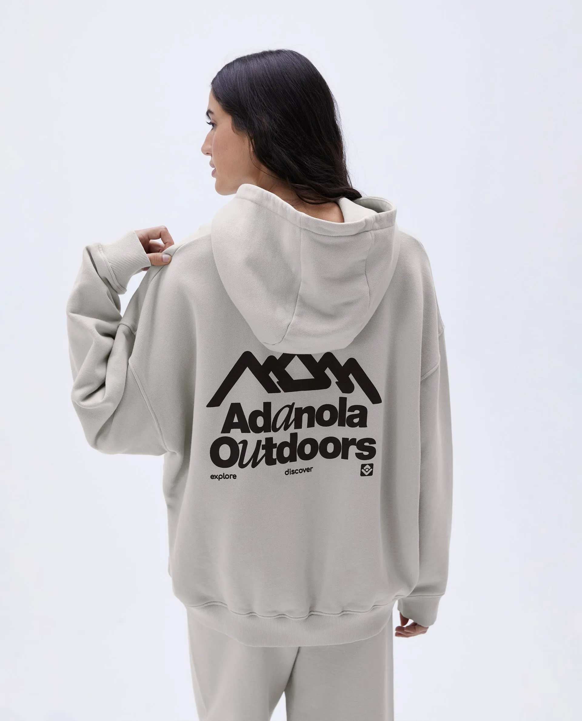 Discover Washed Oversized Hoodie - Stone