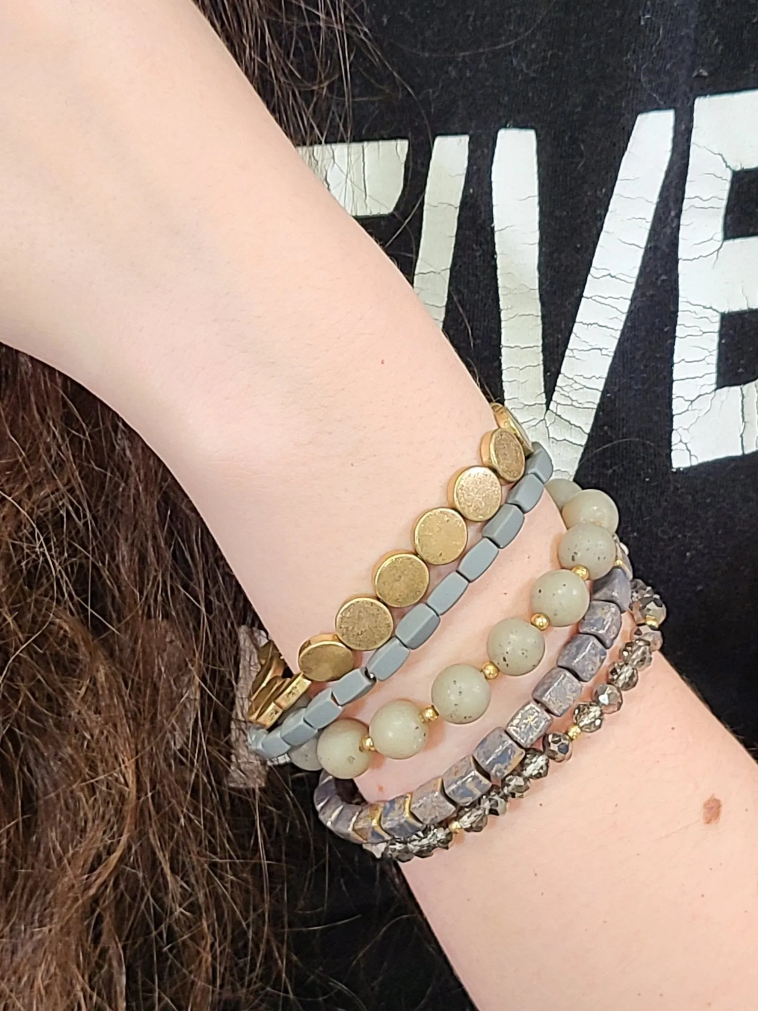 Earth Tones 5 Stretchy Bracelet Set