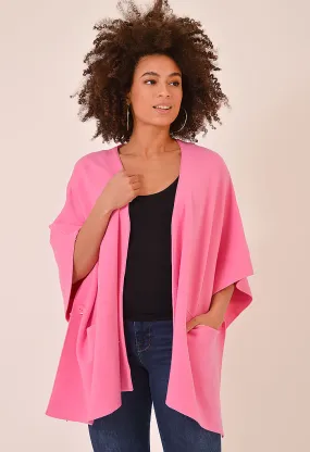 Elle Poncho-Pink