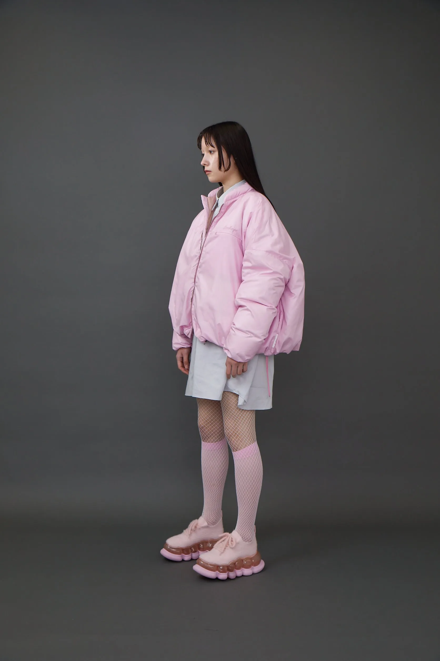 Embroidery Duck Down JKT / PINK