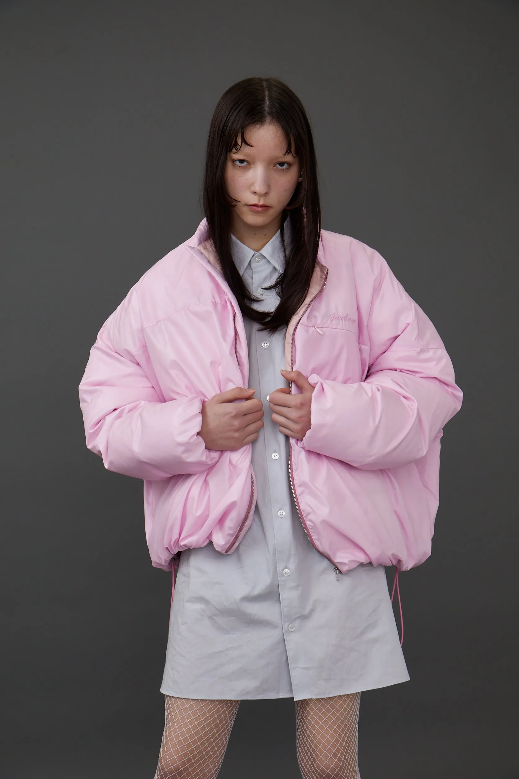 Embroidery Duck Down JKT / PINK