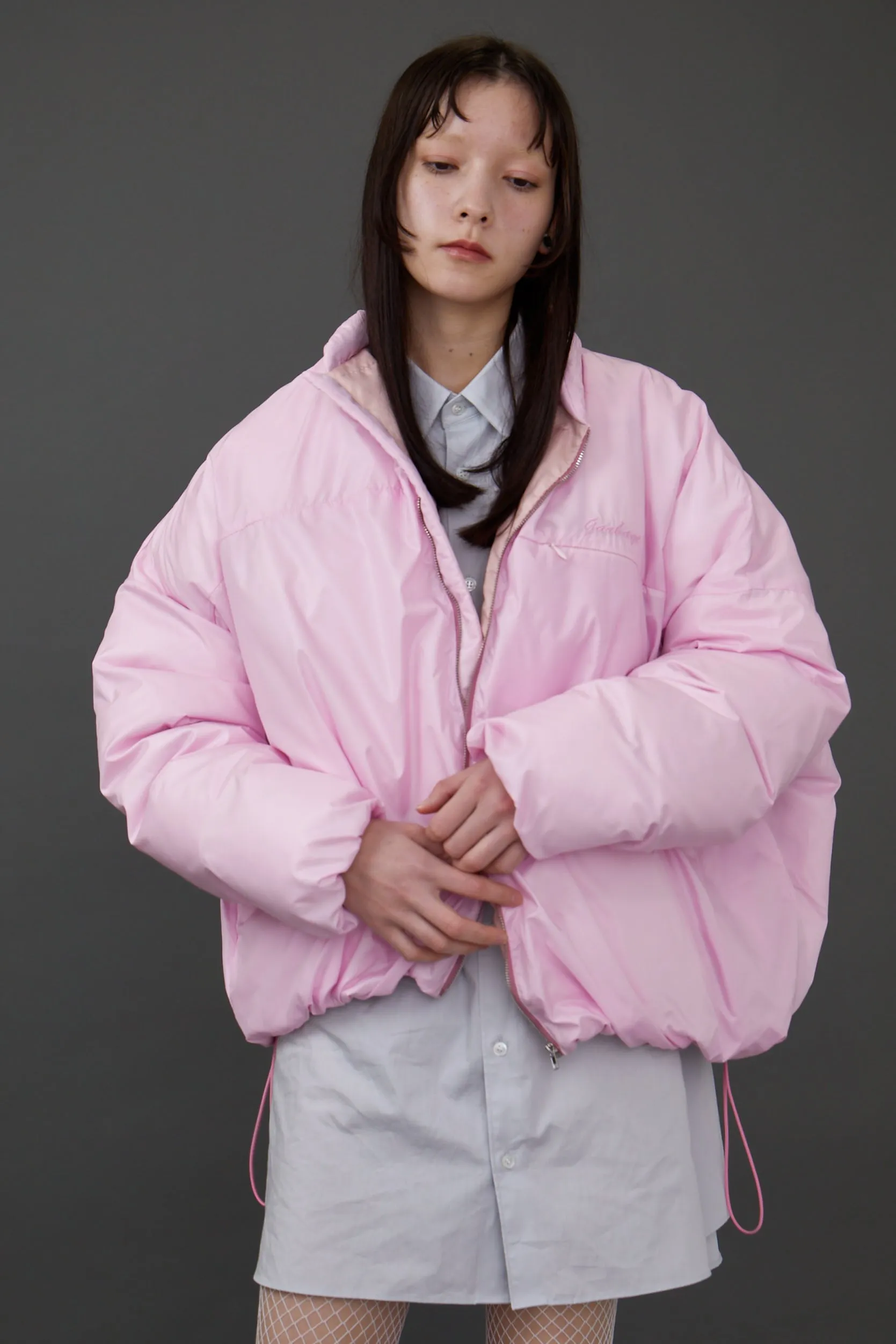 Embroidery Duck Down JKT / PINK