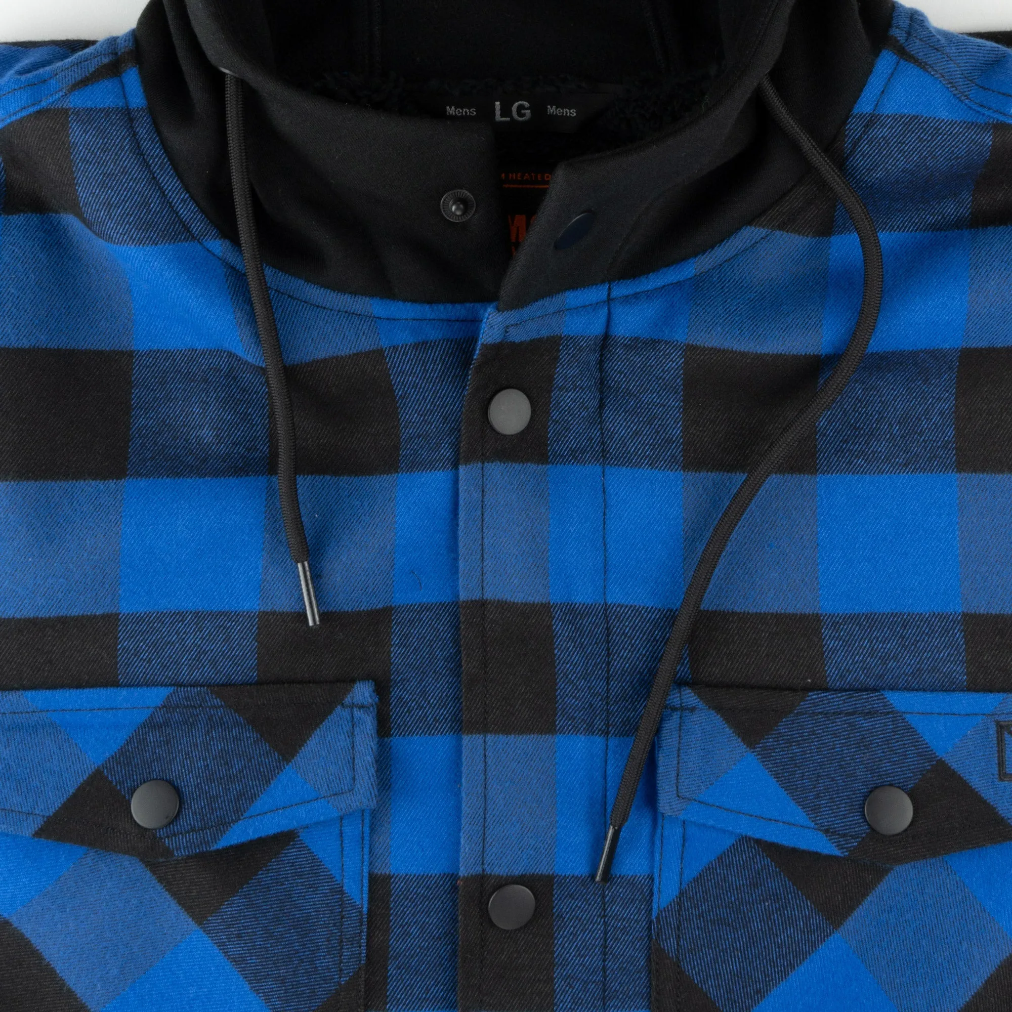 Flannel Hoodie Heated Jacket Men’s