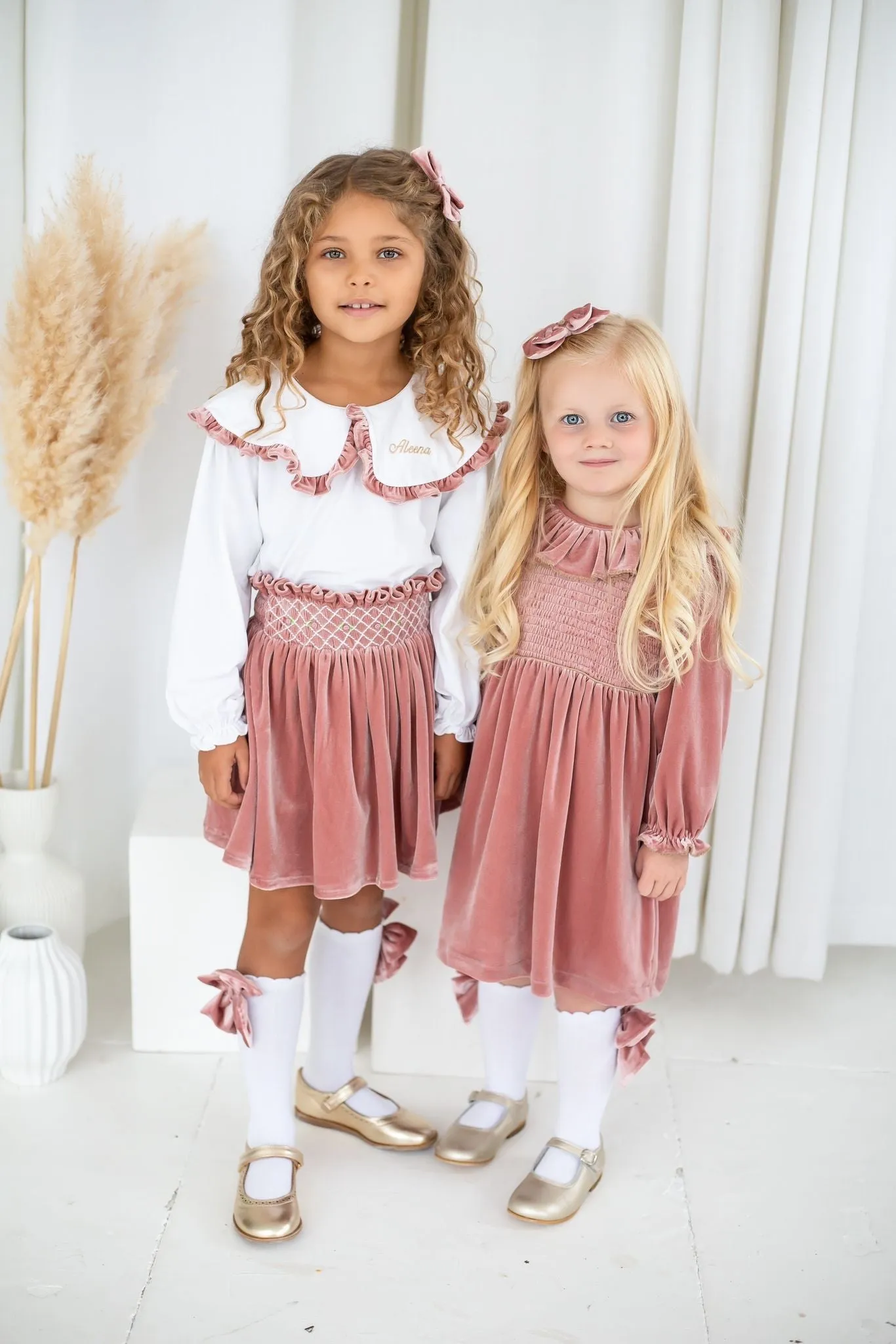 Girls Pink Luxe Dress