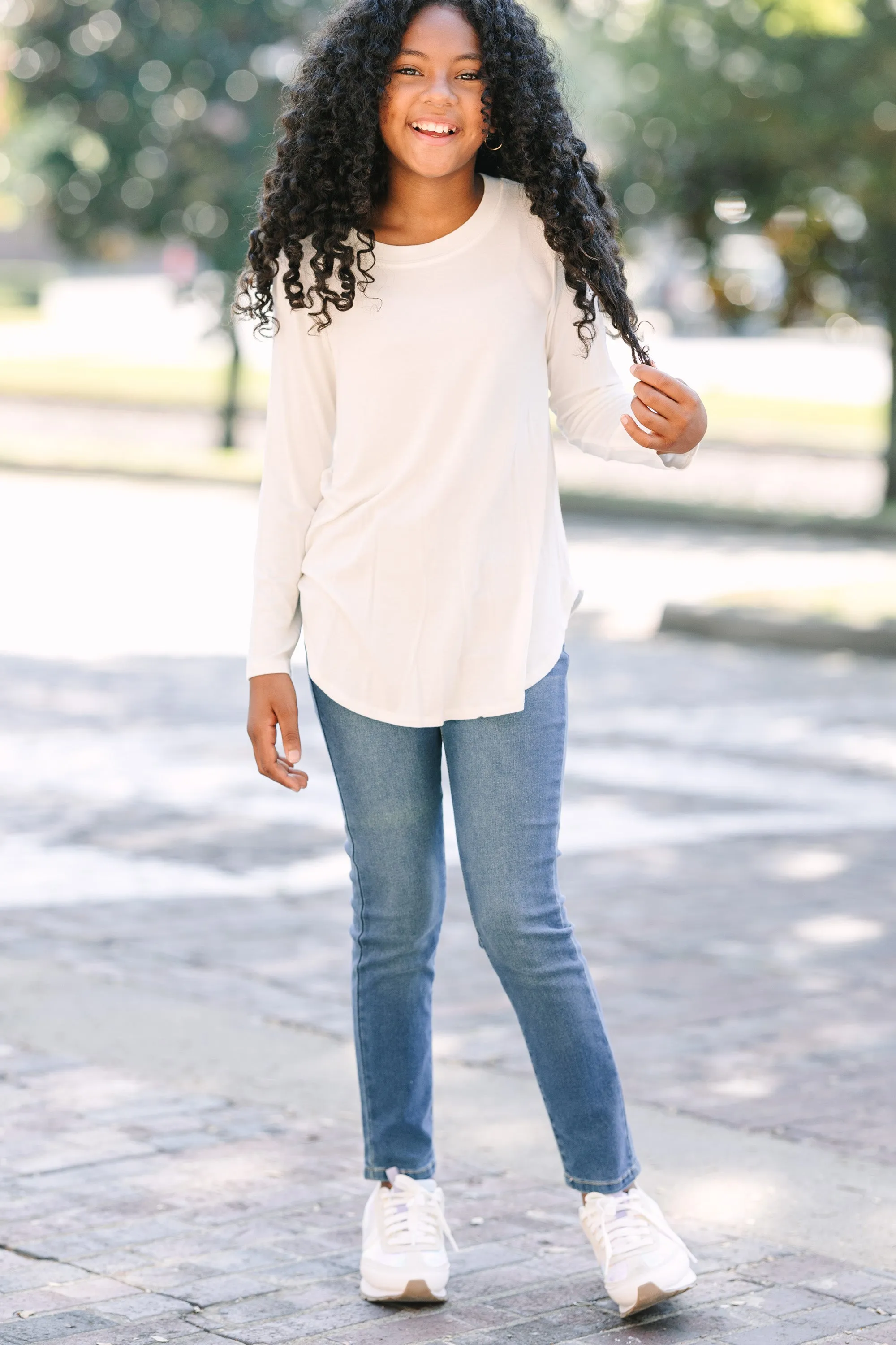 Girls: Won't Let You Down White Classic Top