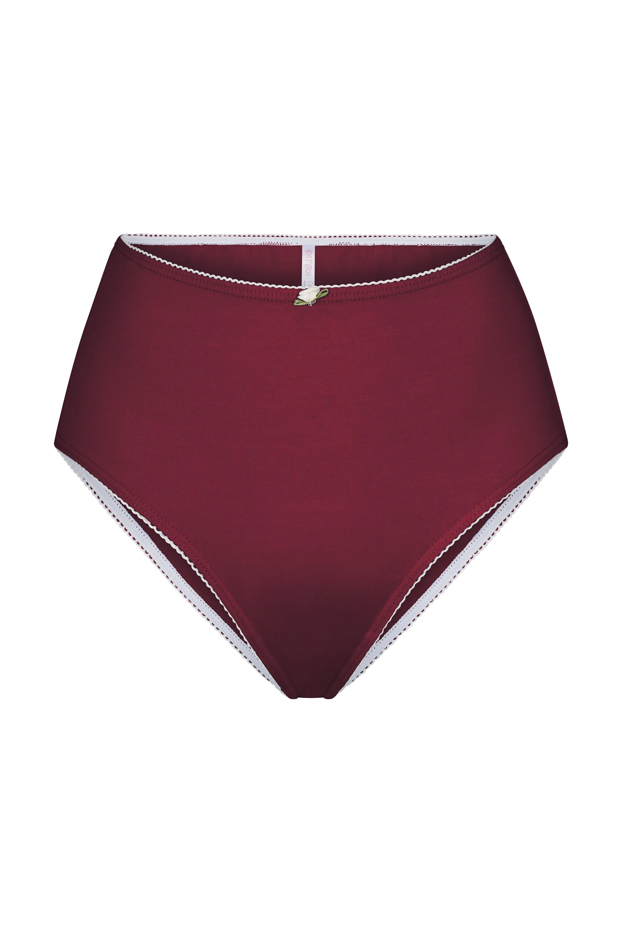 HIGH RISE UNDERWEAR IN BORDEAUX