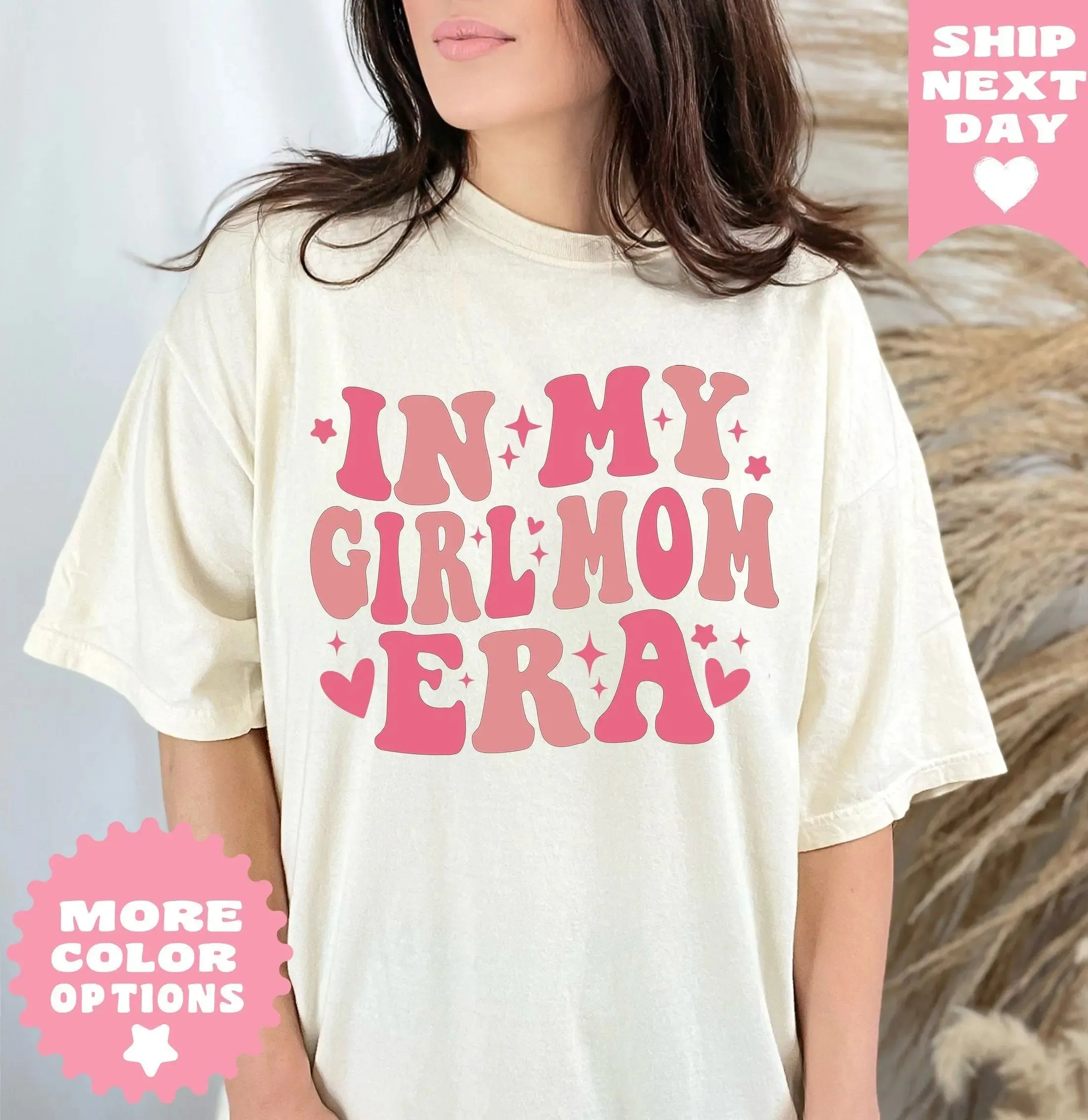 In My Era Comfort Color Girl mom Shirt gift , Girl Mom Shirt, Girl Moms Club Shirt, New Mom Gift, In My Girl Mom Era Shirt, Gender Reveal