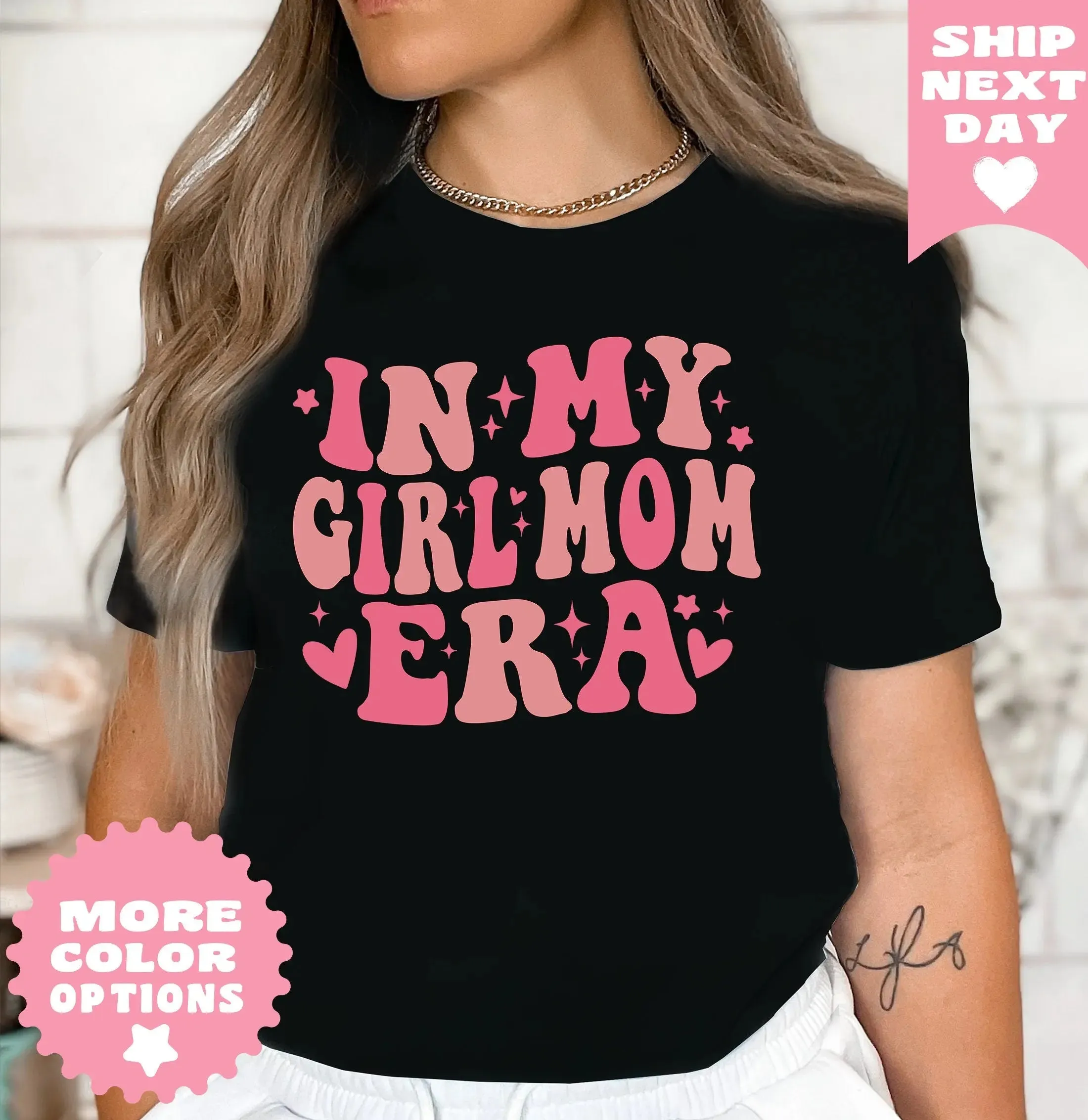 In My Era Comfort Color Girl mom Shirt gift , Girl Mom Shirt, Girl Moms Club Shirt, New Mom Gift, In My Girl Mom Era Shirt, Gender Reveal