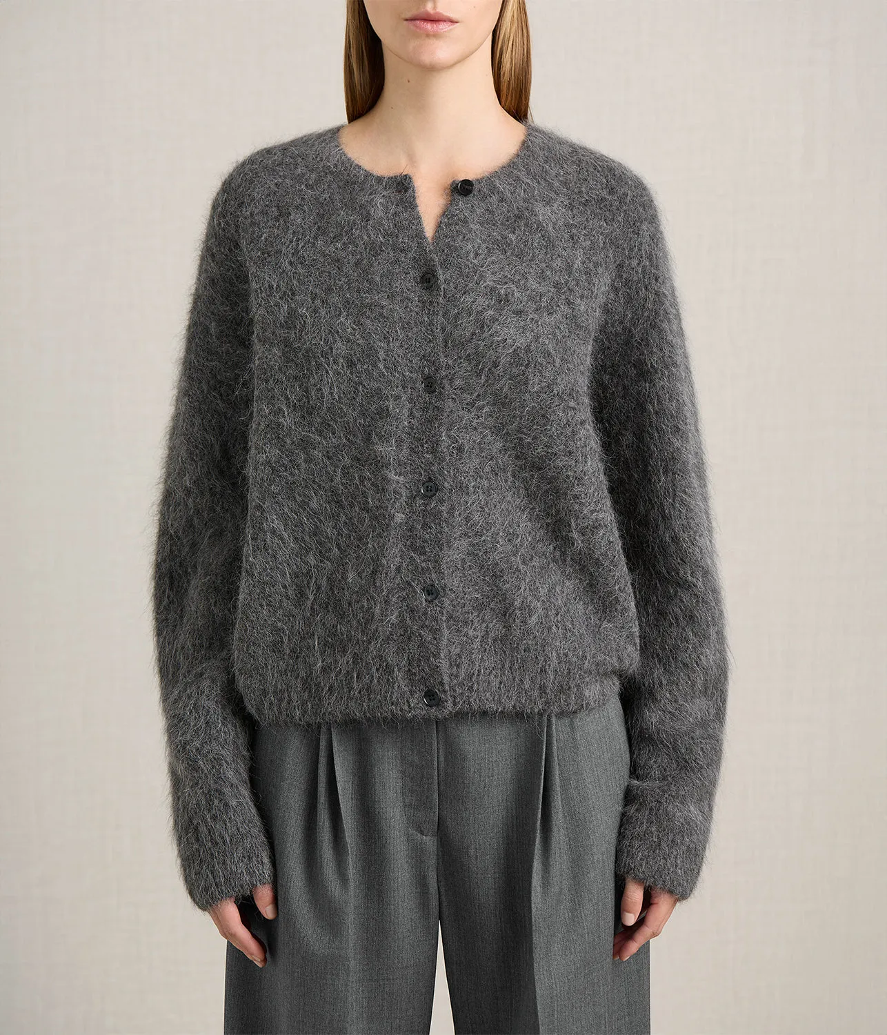 IRVIN CARDIGAN- CHARCOAL