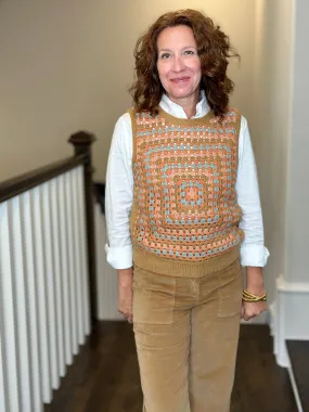 Ivy Jane Granny Square Sweater Vest