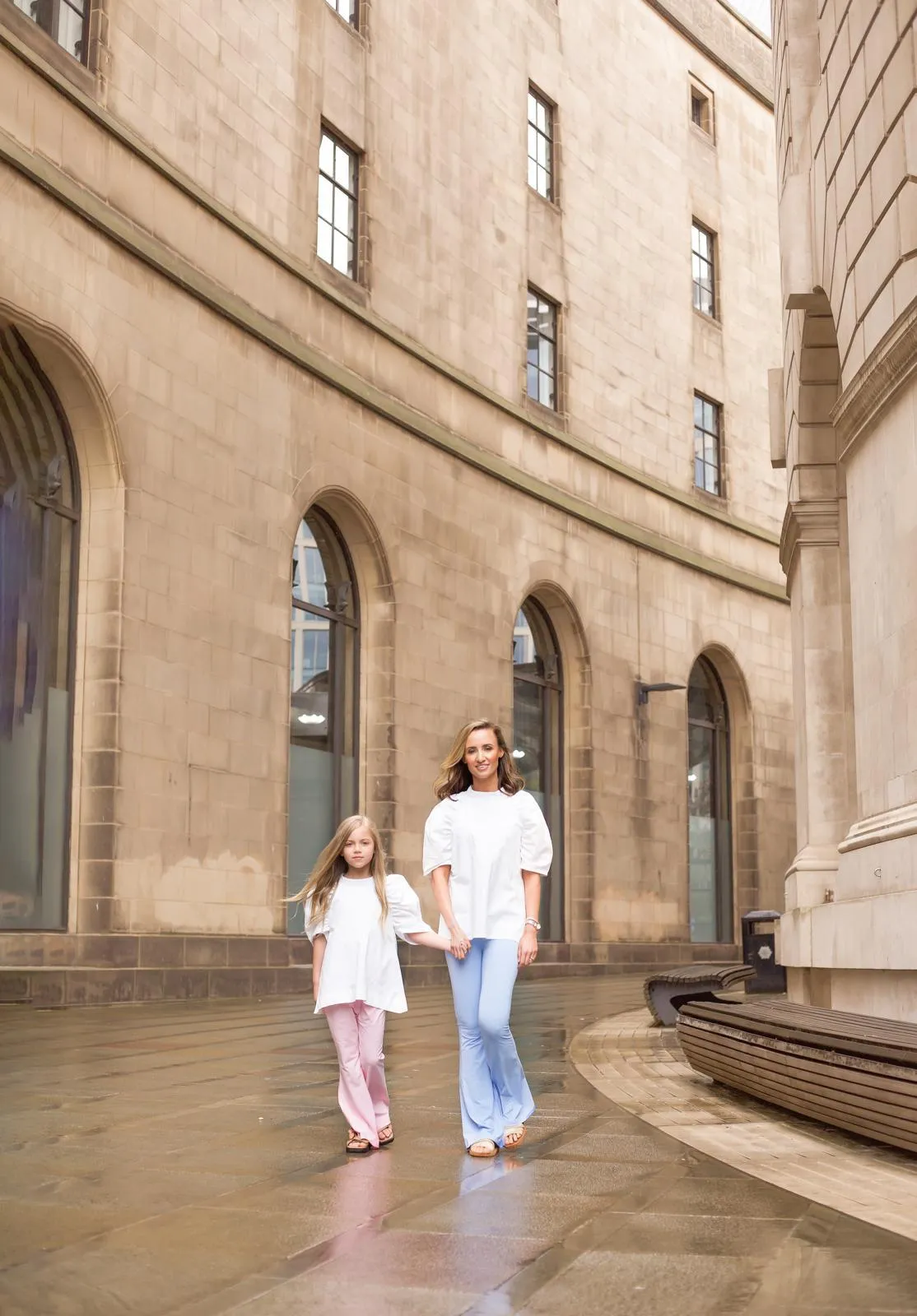 Ladies Baby Blue Flares