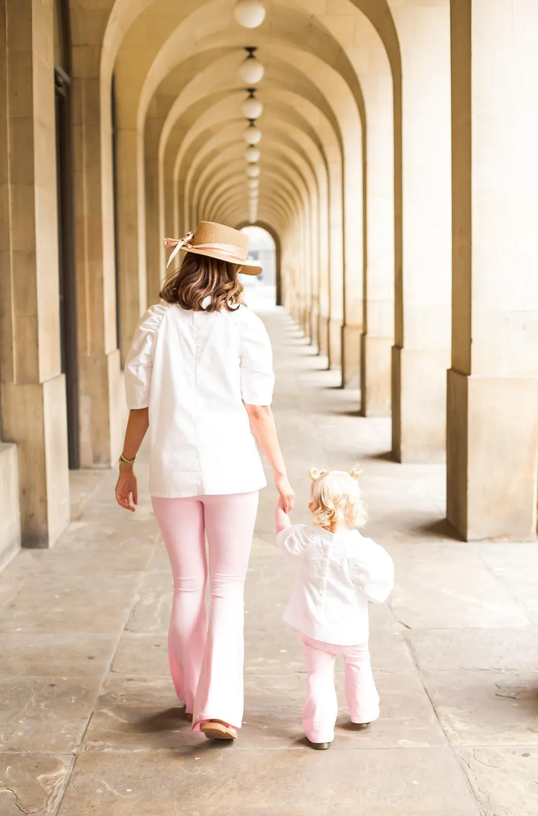 Ladies Baby Pink Flares