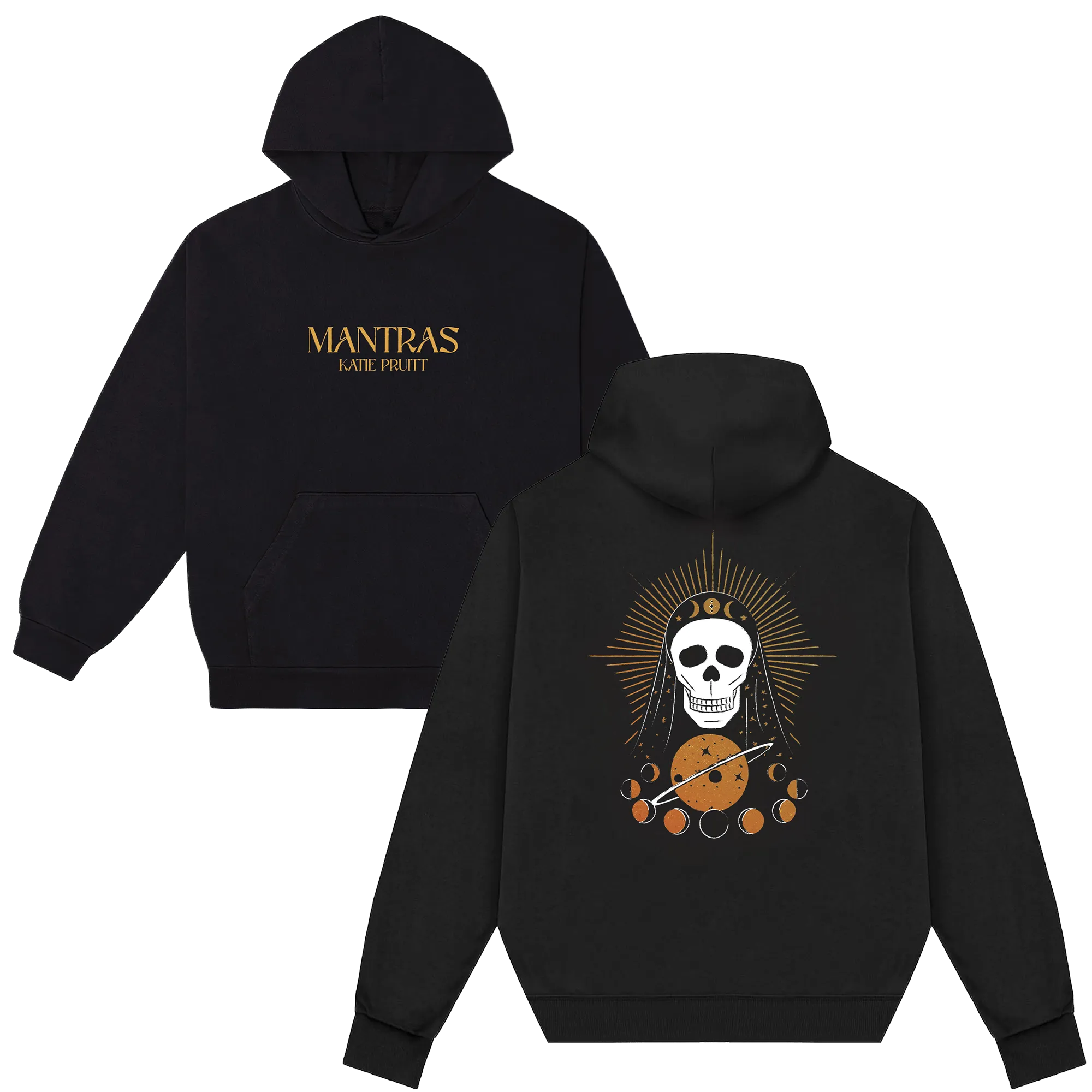 Mantras Skull Hoodie