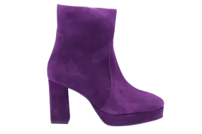 Marian Purple Suede Platform Ankle boot