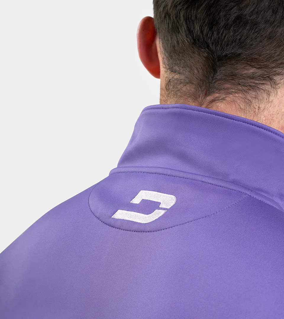 MEN'S ULTRA BLEND GOLF MIDLAYER 1/4 ZIP - PURPLE