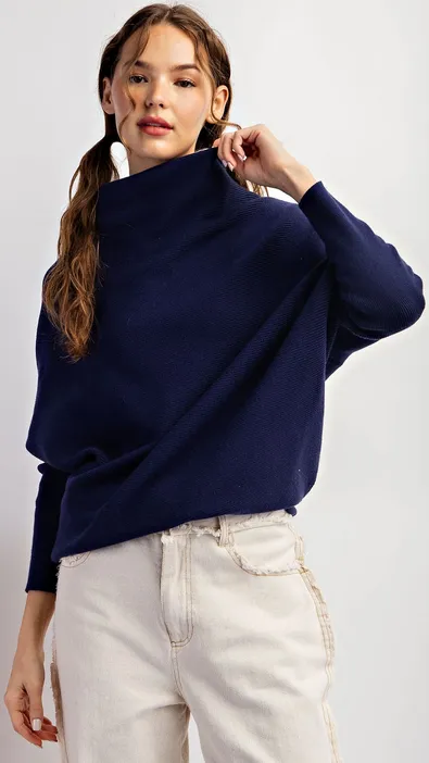 Minnie Dolman Sweater in Navy