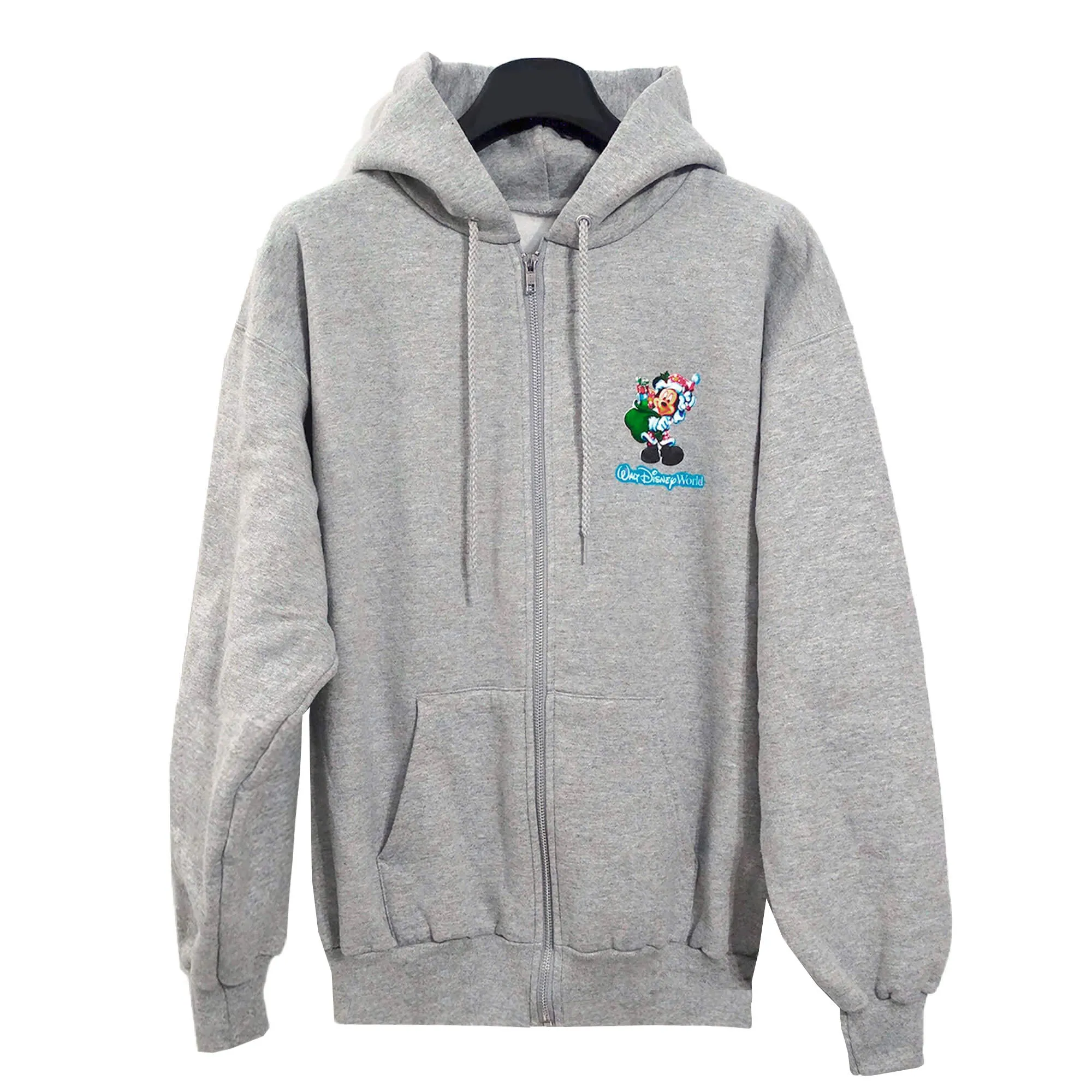 NEW Men's Walt Disney World Gray Graphic Full Zip Hoodie Sweatshirt - M