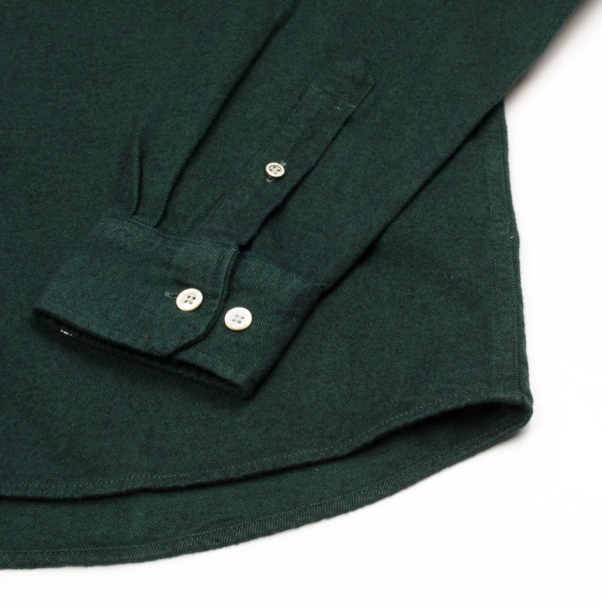 Norse Projects - Anton Brushed Flannel Shirt - Varsity Green