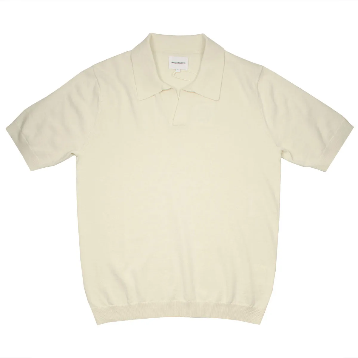 Norse Projects - Leif Cotton Linen Polo - Kit White