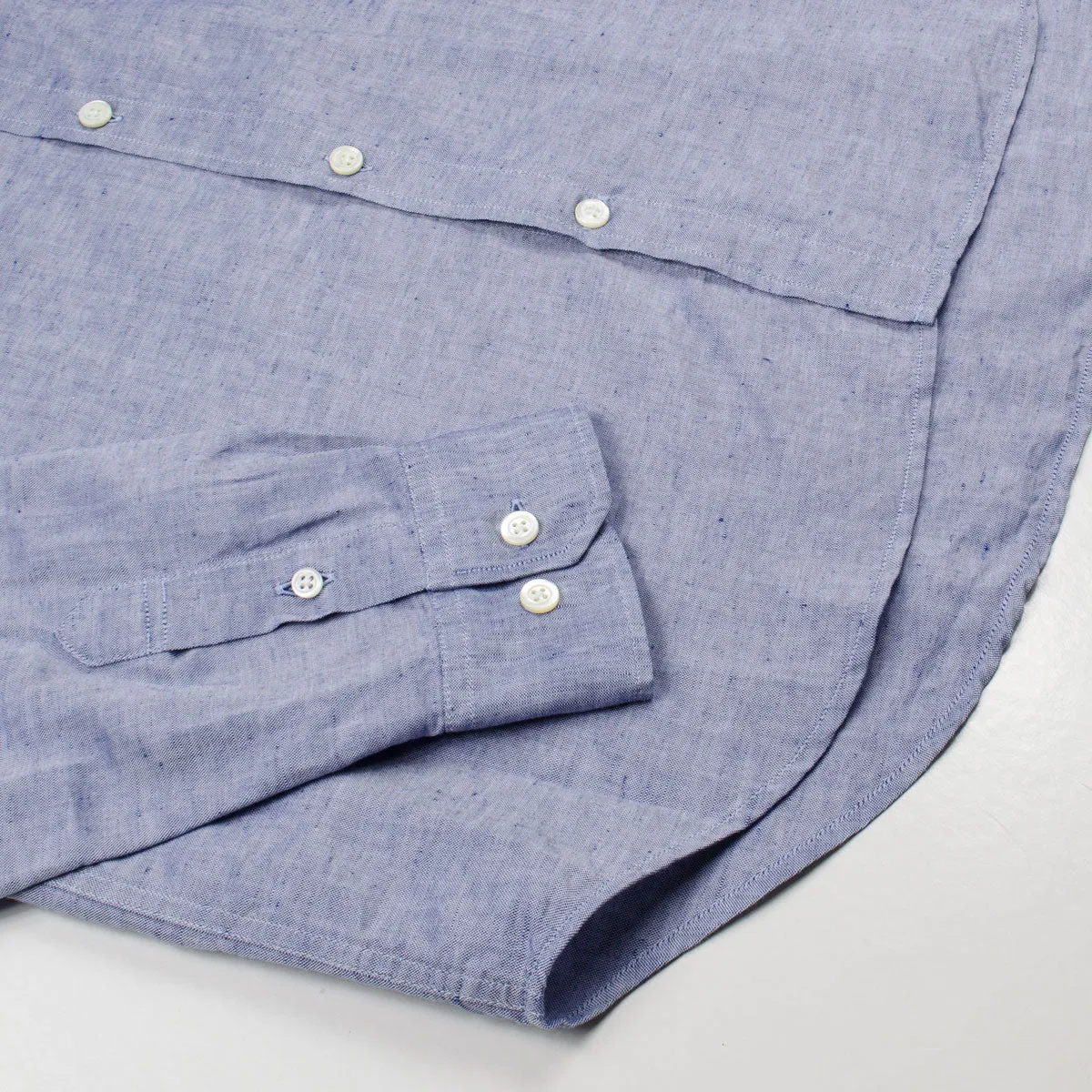 Norse Projects - Osvald BD Cotton Linen Shirt - True Blue