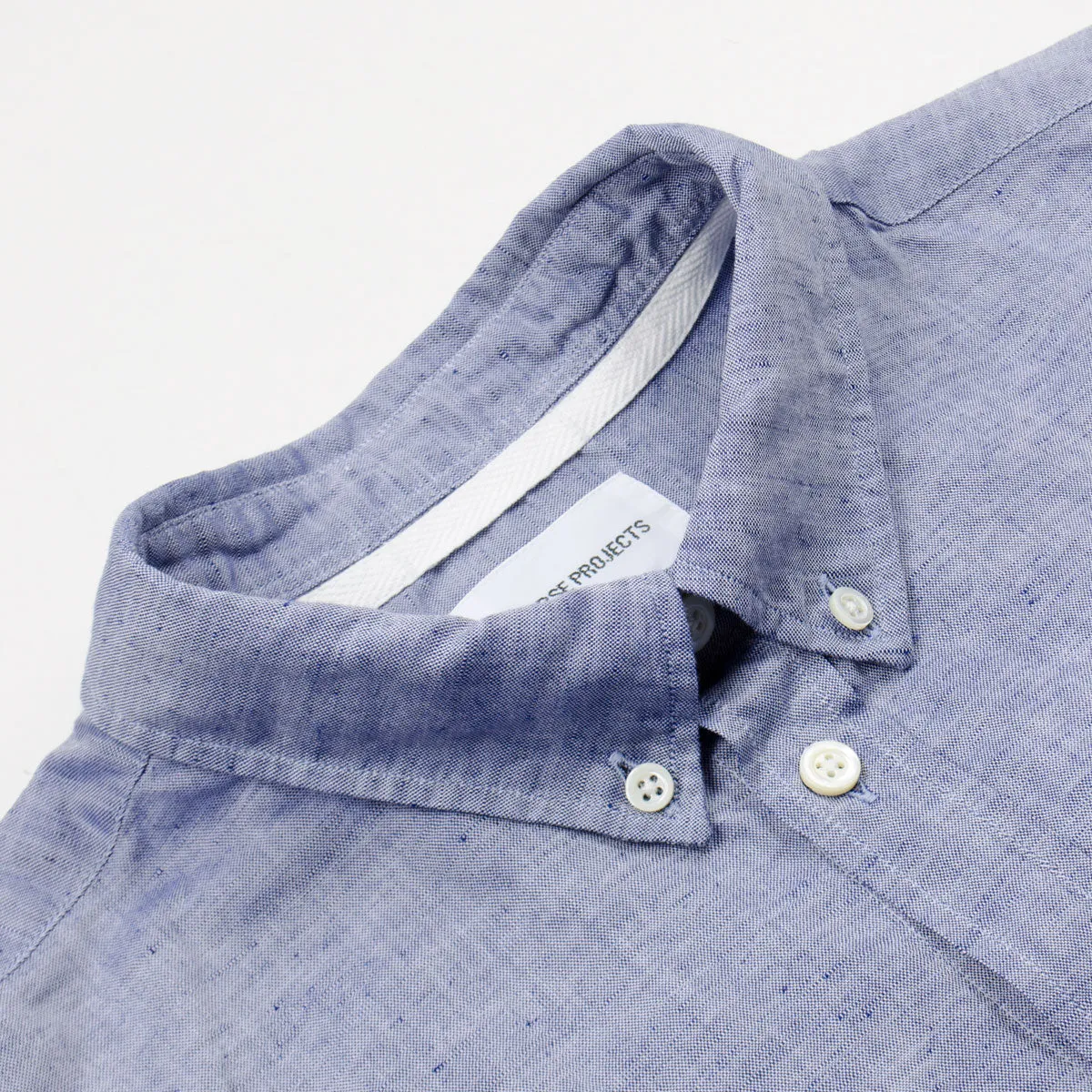 Norse Projects - Osvald BD Cotton Linen Shirt - True Blue