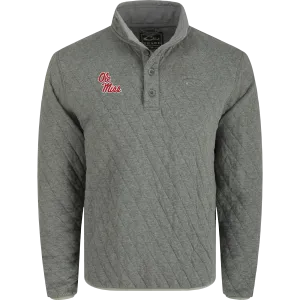 Ole Miss Delta Quilted 1/4 Snap Sweatshirt