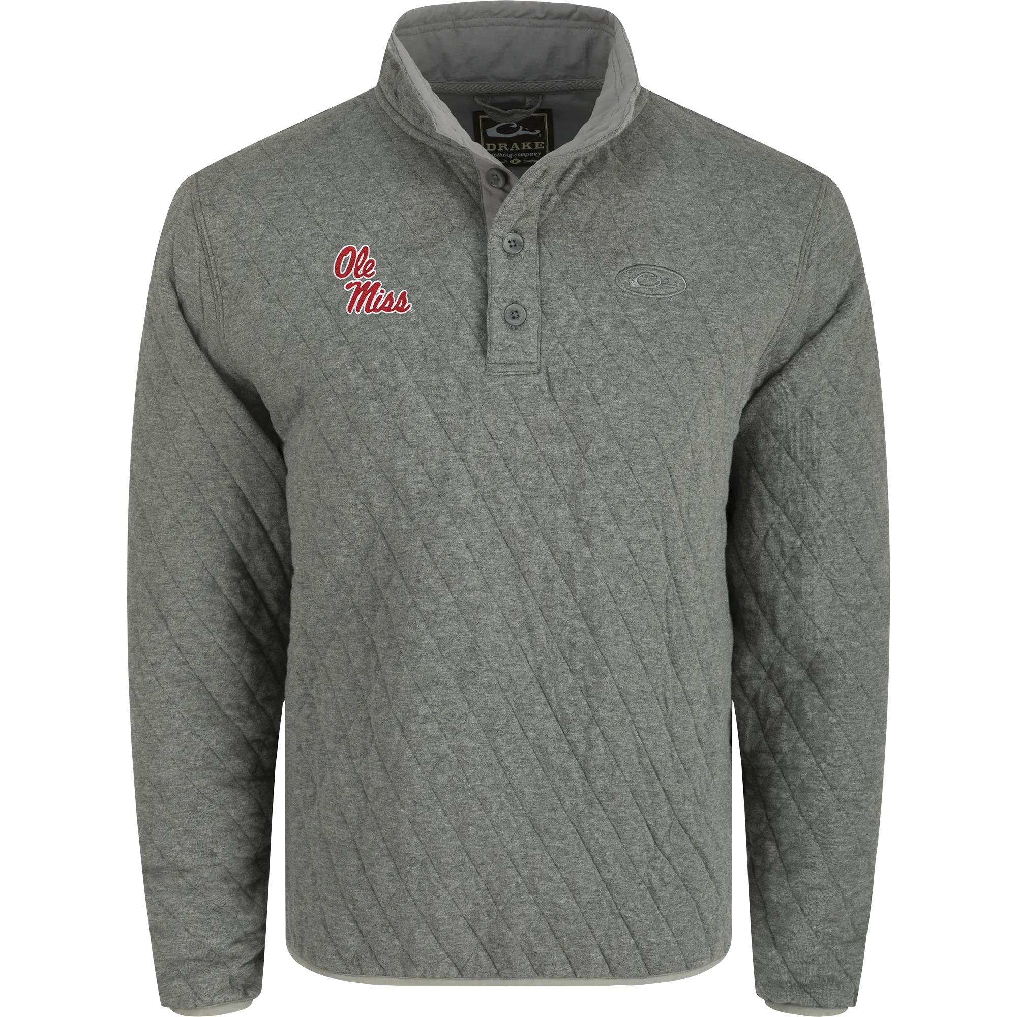 Ole Miss Delta Quilted 1/4 Snap Sweatshirt